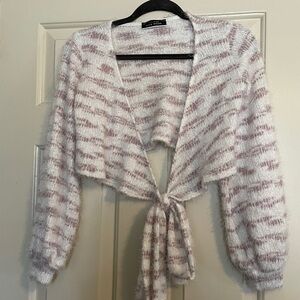 Blue Blush Crop Sweater Size Small